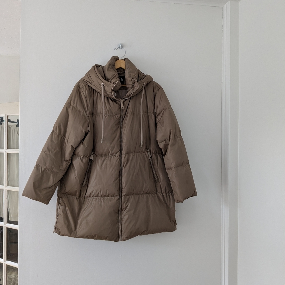 Zara Down Puffer Coat - Picture 8 of 8